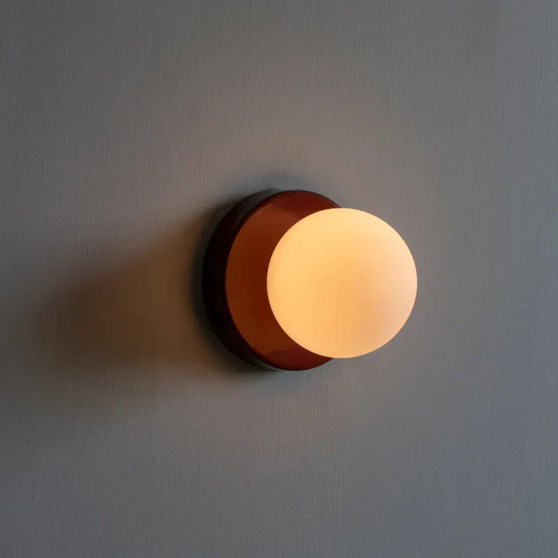 Wall Lamp Glass 10.0 cm White Bedroom Bedside Nordic Minimalist G9 LED Accent Lighting Indoor Fixture | Thomler