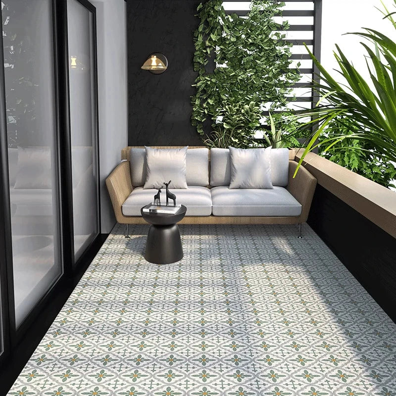 Waterproof Indoor Outdoor Floor Mat Anti-Slip PVC Vinyl Runner for Kitchen Entry Hallway Living Room Non-Skid Washable Rug | Thomler