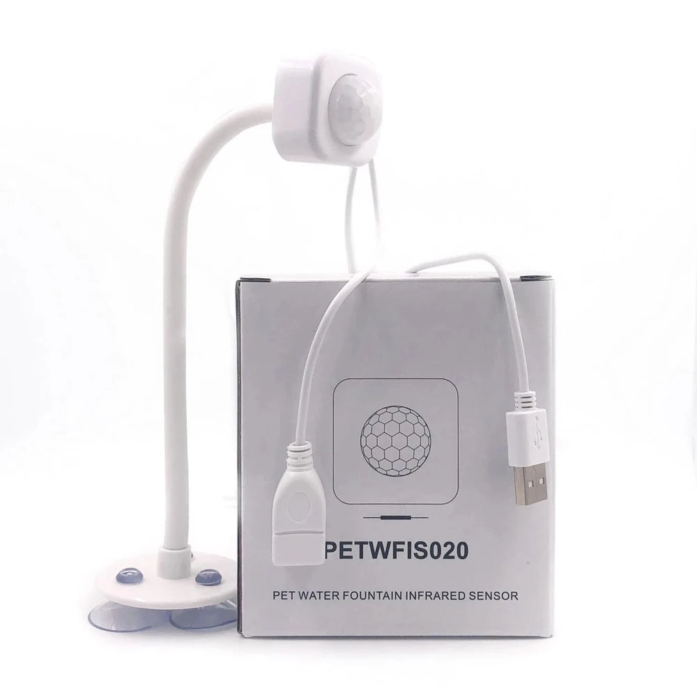 Motion-Activated Pet Drinking Station with USB Rechargeable Battery & Replaceable Filter for Dogs and Cats | Thomler