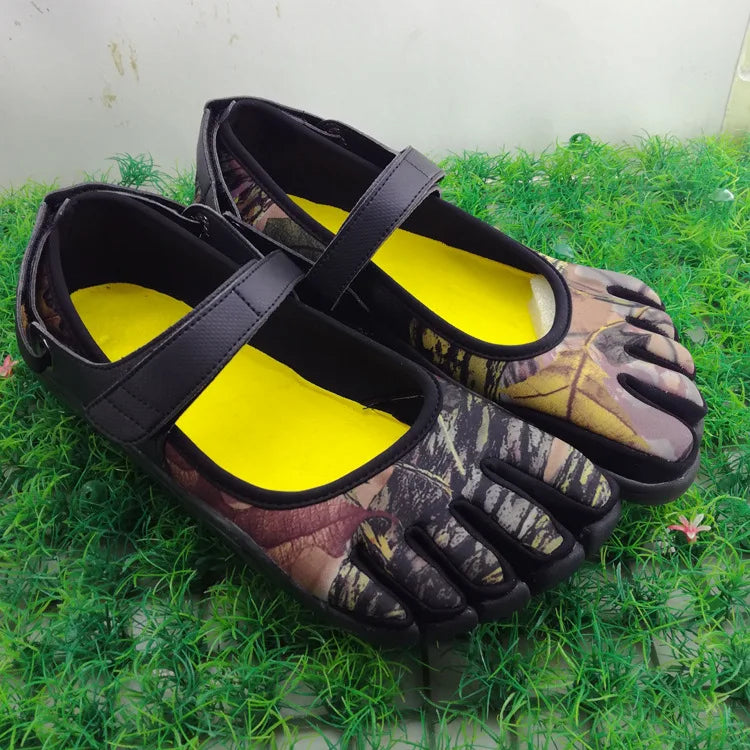 Barefoot Toe Sneakers Men Women Leather Five-Toe Trail Running Water Shoes Quick-Dry Hiking Outdoor Sports | Thomler