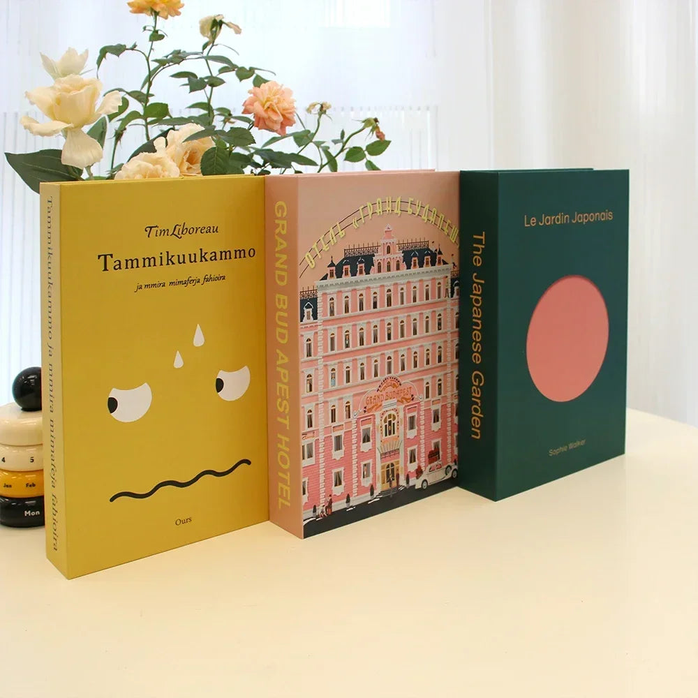 Decorative Faux Books Cardboard Foldable Set Of 3 Living Room Coffee Table Styling Bookshelf Display Interior Decor | Thomler