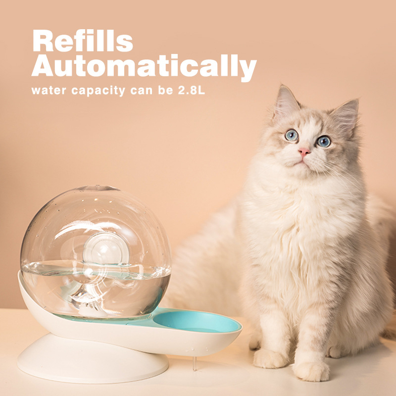 Circulating Pet Water Bowl with Stainless Steel Basin – 95 fl oz Fountain for Dogs & Cats | Thomler