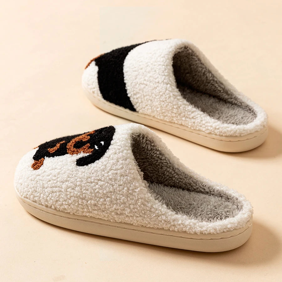Dachshund Dog Slippers for Women – Plush Indoor House Shoes with Anti-Slip Sole for Bedroom & Living Room | Thomler