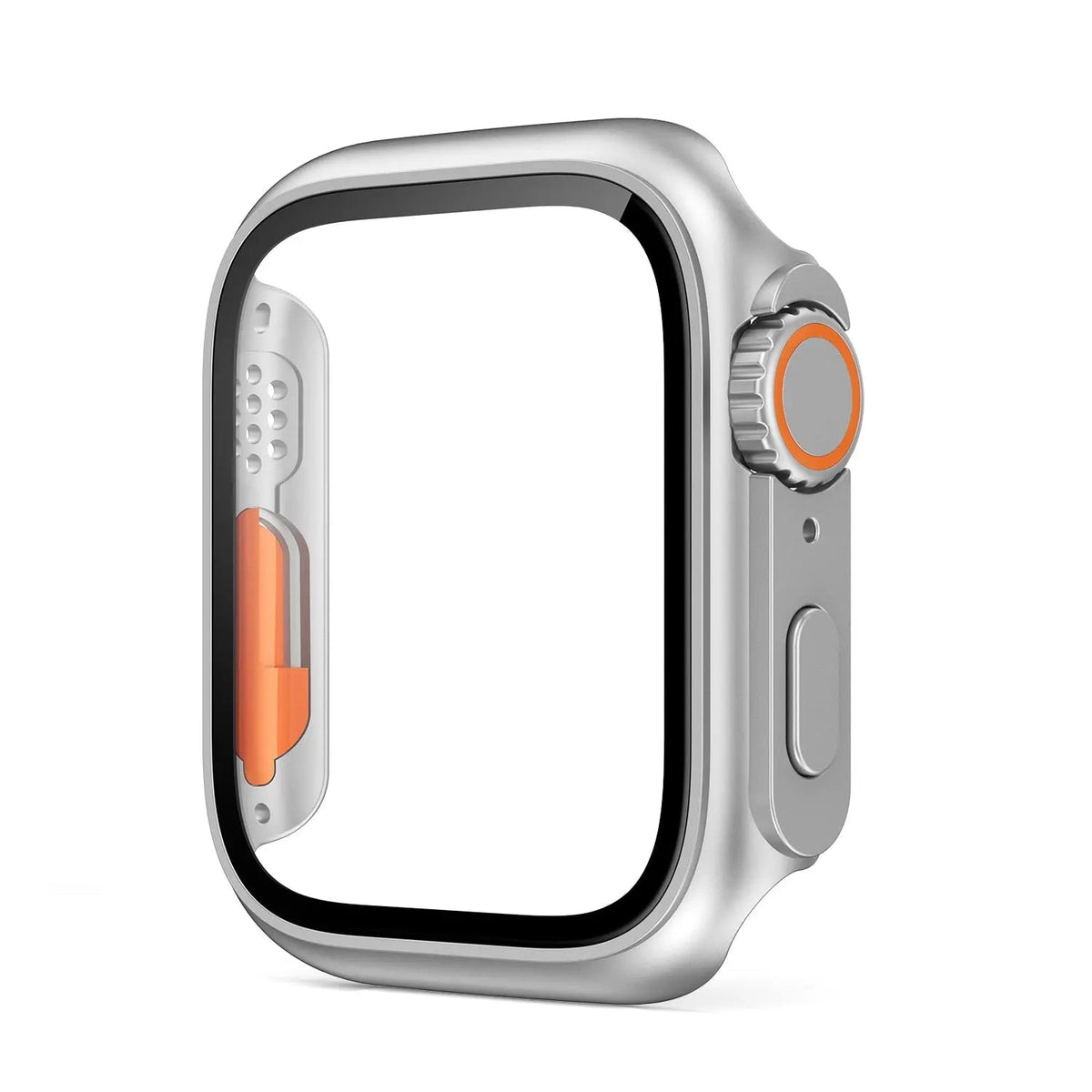Hardened Glass Shield Case for Apple Watch Series 7/8/SE – Full Display Coverage, Crown Access, 40-45mm Sizes | Thomler