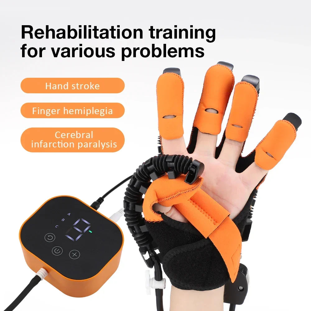Therapeutic Hand Rehabilitation Glove for Stroke Recovery with Heat, Massage & Compression Training Modes for Home Physical Therapy | Thomler