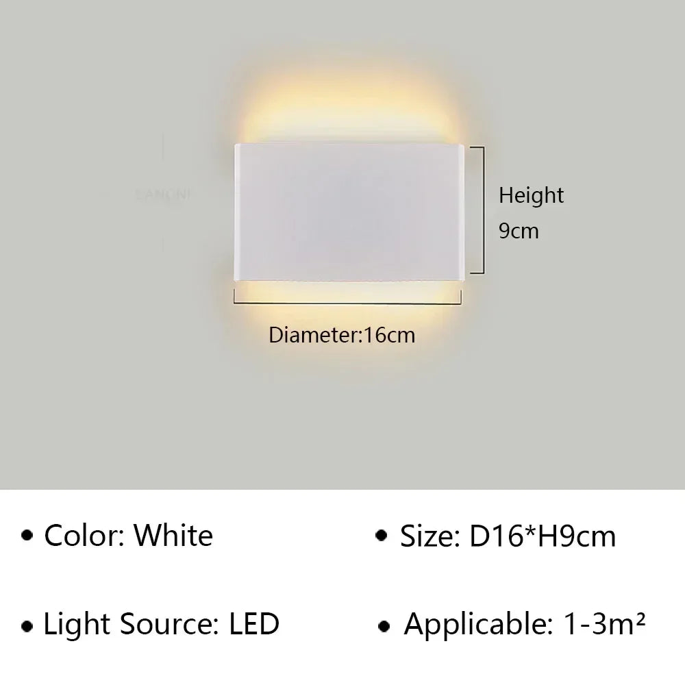 Contemporary LED Wall Light Fixture – Minimalist Design for Bedroom, Hallway & Bathroom | Thomler