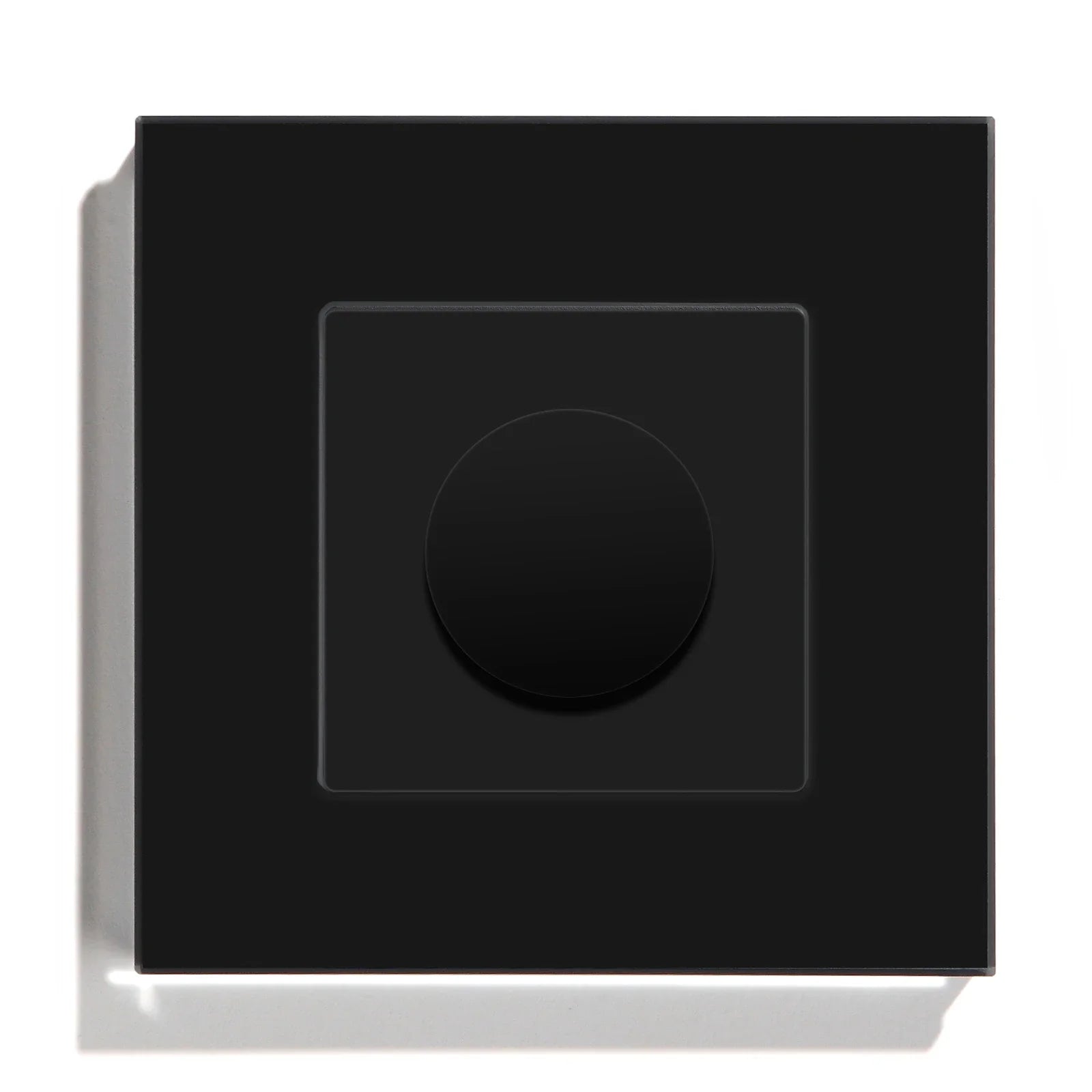 Wall Dimmer Glass Panel 8.6 cm (3.4") Rotary LED Lighting Control Home Living Room Bedroom Light Switch | Thomler
