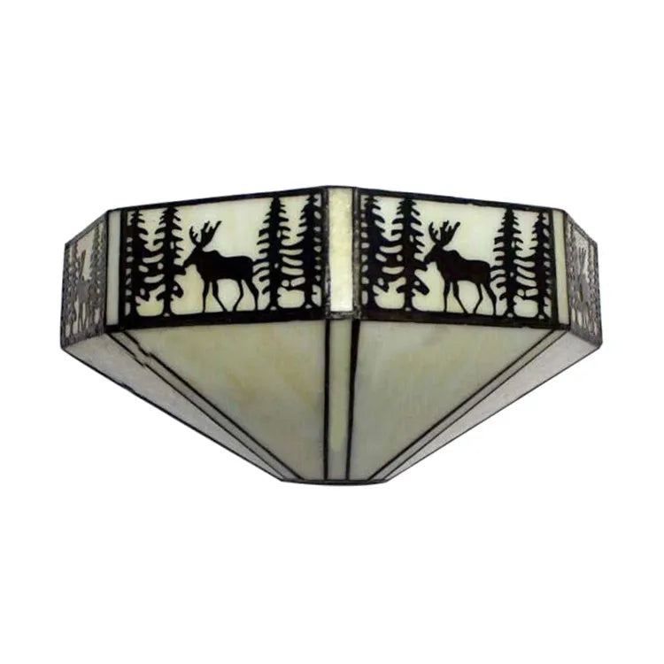 Wall Lamp Glass Mosaic E27 Blue Pastel Green Vintage Bedroom Hallway Ambient Lighting Fixture | Thomler