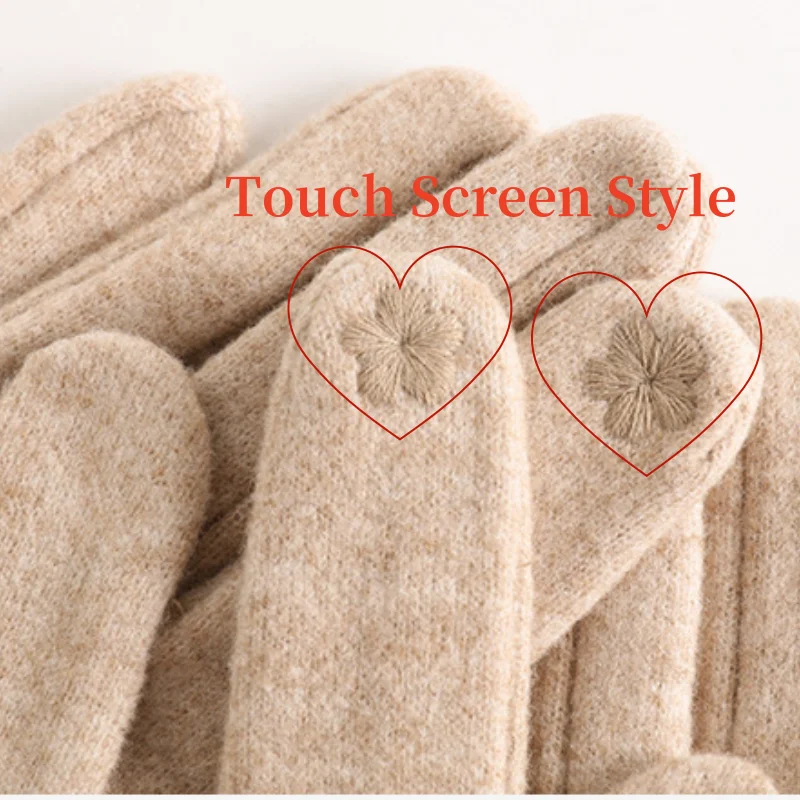 Soft Fleece-Lined Touchscreen Gloves for Women – Full-Finger Design for Cold Weather Cycling, Outdoor Activities & Everyday Warmth | Thomler