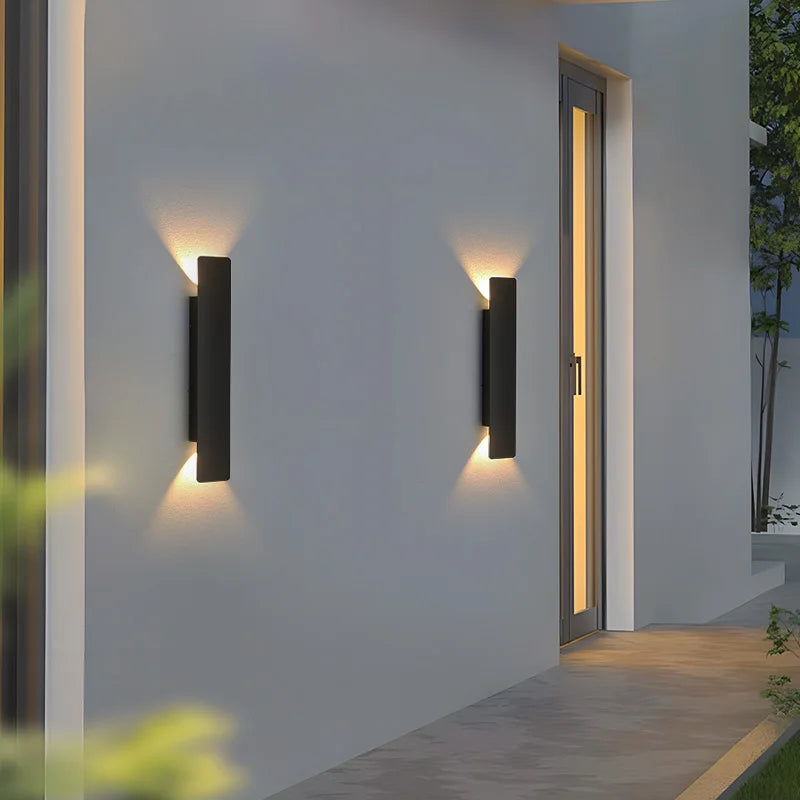 Weatherproof Aluminum Outdoor Wall Light | 4 in to 24 in, LED Sconce for House Exterior, Patio, Deck, Garden Entry | Thomler