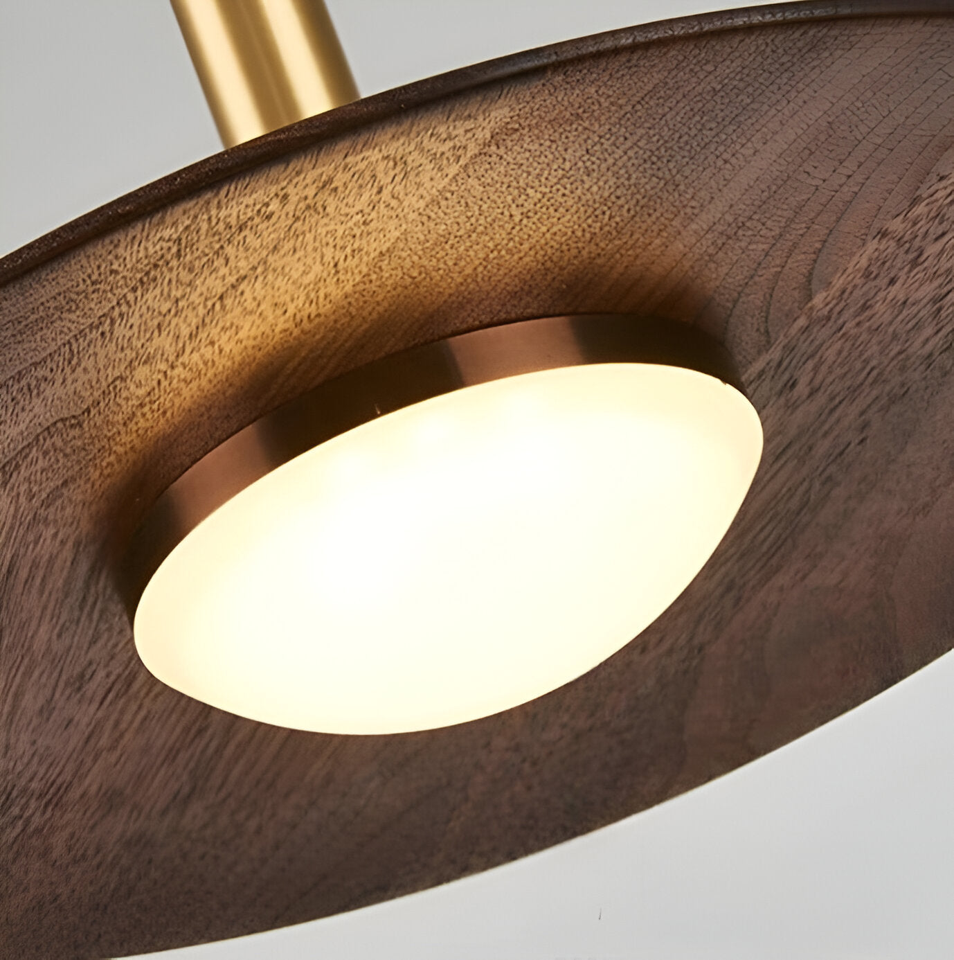 Pendant Light Iron Wood Finish 9.8 in 13.8 in Adjustable Dining Room Kitchen Island Hanging Ceiling Lamp Scandinavian | Thomler
