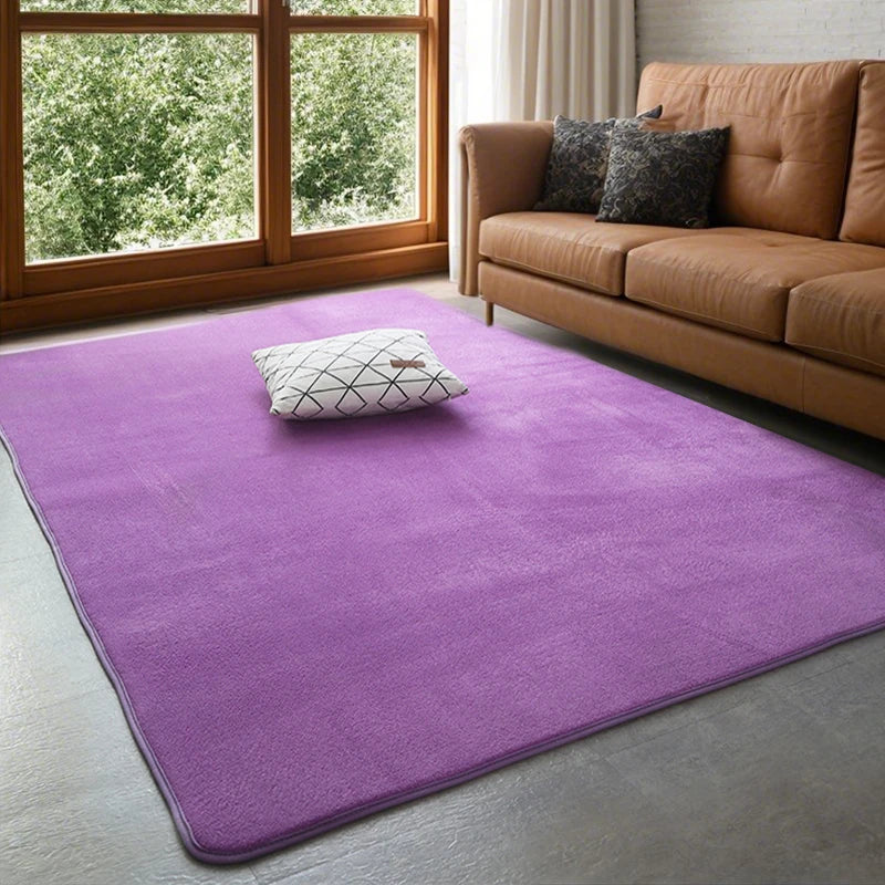 Plush Velvet Area Rug with Non-Slip Backing for Living Room, Bedroom & Kids Play | Thomler