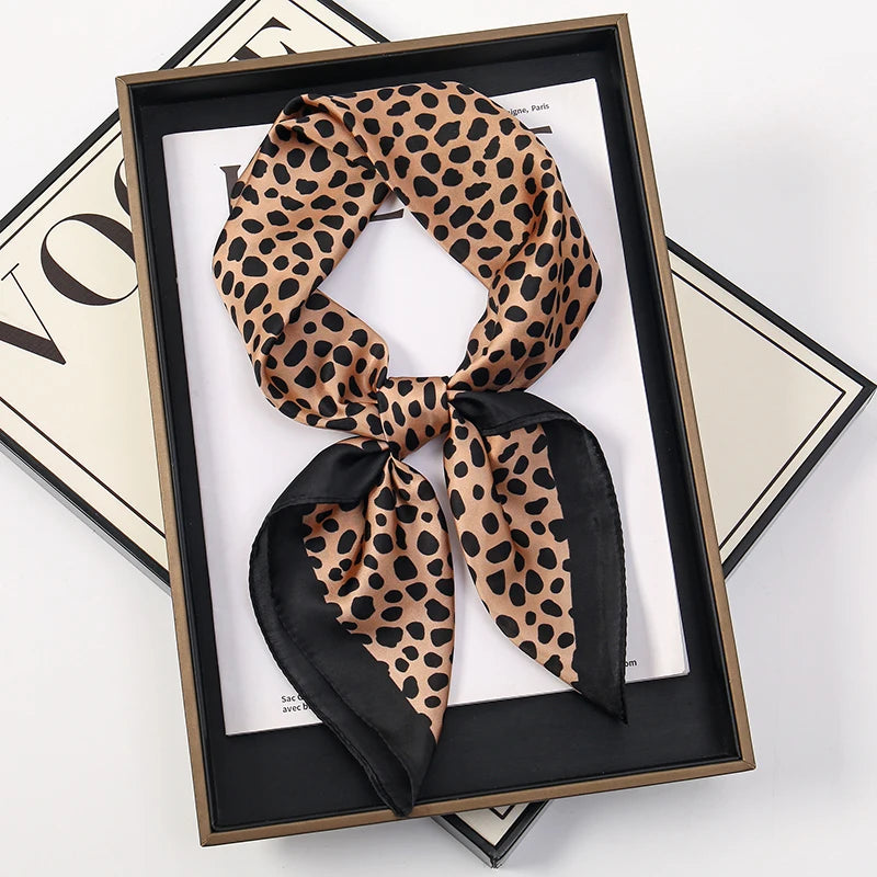 Silky Square Headwrap Scarf Versatile Neck Tie Headband Multi-Wear Hair Accessory for Women Fashion Bandana | Thomler