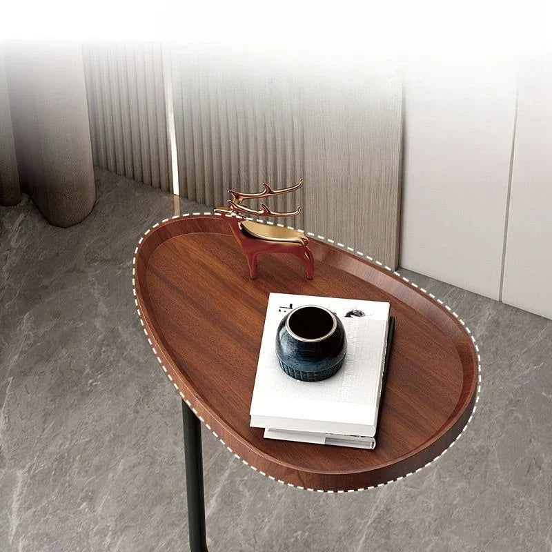 Rolling C-Table | Slide-Under Sofa Side Table for Living Room & Bedroom | Thomler