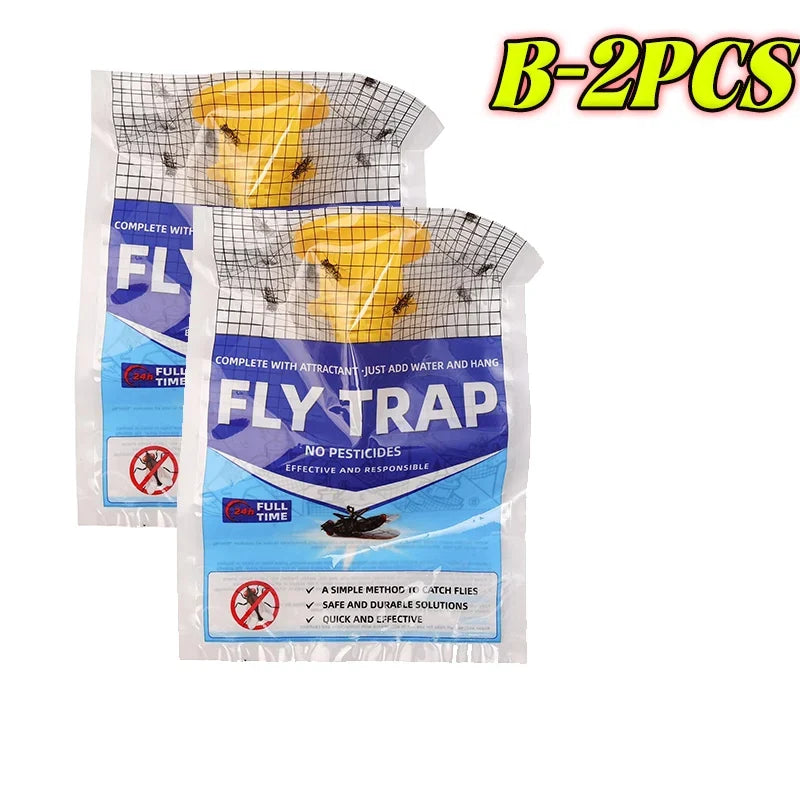 Outdoor Fly Trap with Water-Activated Attractant – Disposable Hanging Design for Yard & Patio | Thomler