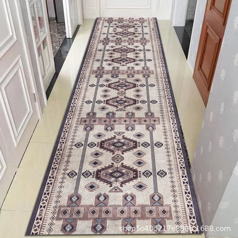 Moroccan-Style Hallway Runner Rug – Non-Slip Washable Entryway Floor Mat for Corridors, Stairs & Long Walkways | Thomler