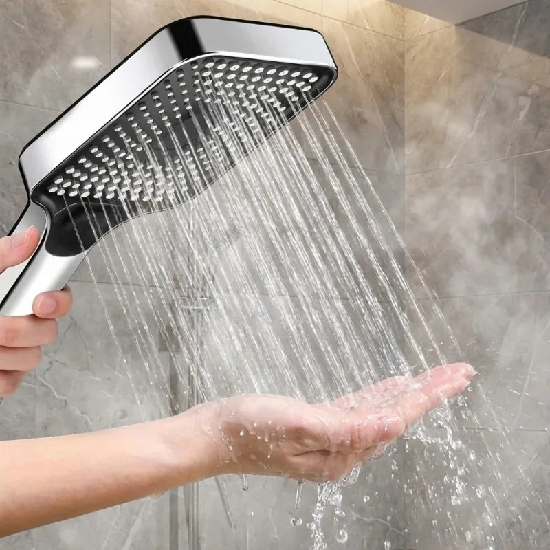 Square Rain Shower Head with 3 Spray Modes & Water-Saving Technology for High-Pressure Flow | Thomler