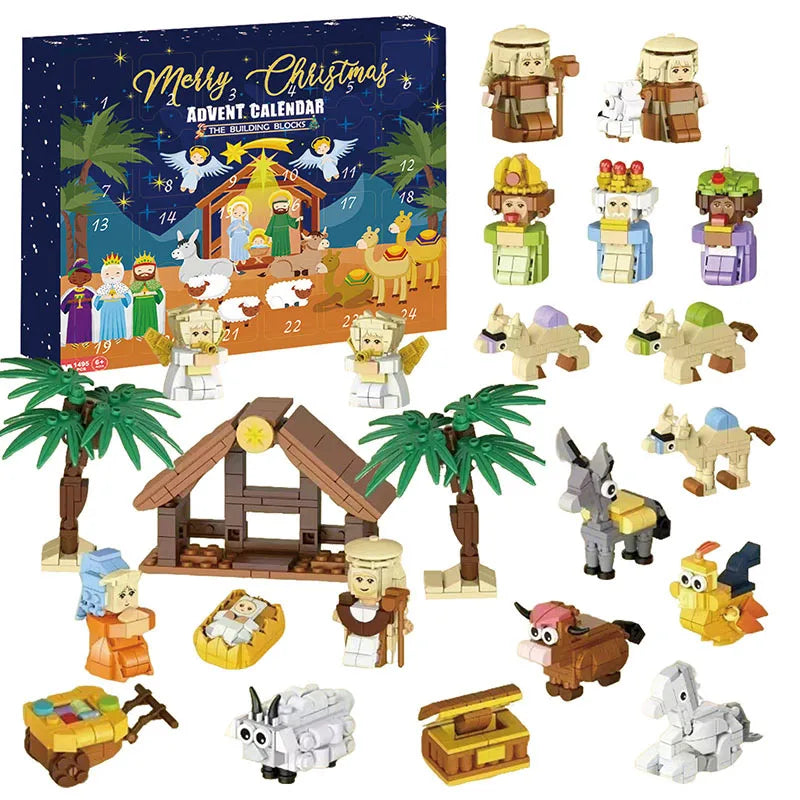 24-Day Nativity Scene Advent Calendar – Hand-Painted Figurines | Thomler