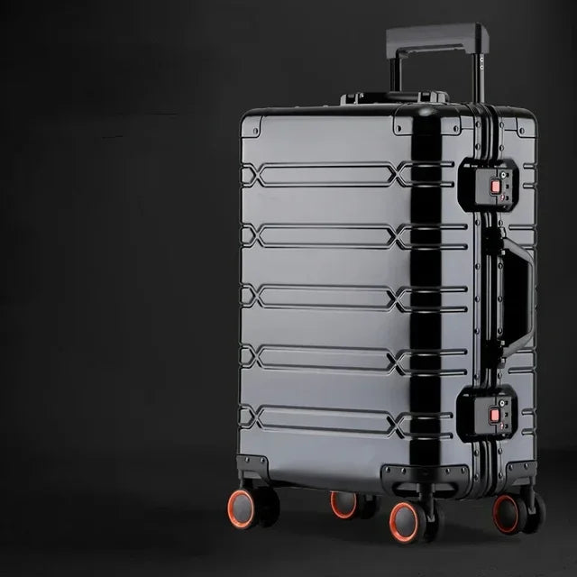 Hardshell Spinner Suitcase Aluminum-Magnesium TSA Lock 360° Wheels Travel Luggage Carry-On for Business Trips Vacations | Thomler