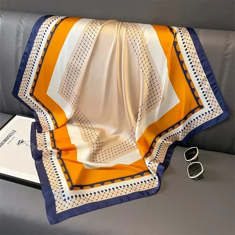 Satin Square Scarf for Women – Multi-Purpose Accessory for Hair, Neck, Bag & Headwrap | Thomler