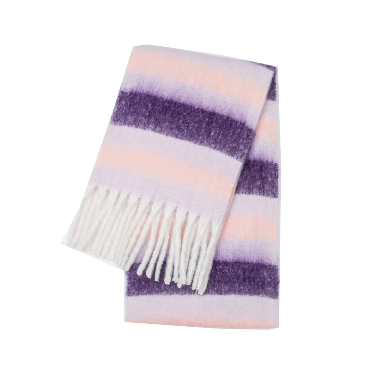 Striped Cashmere Winter Scarf for Women – Soft & Warm Oversized Shawl Wrap | Thomler