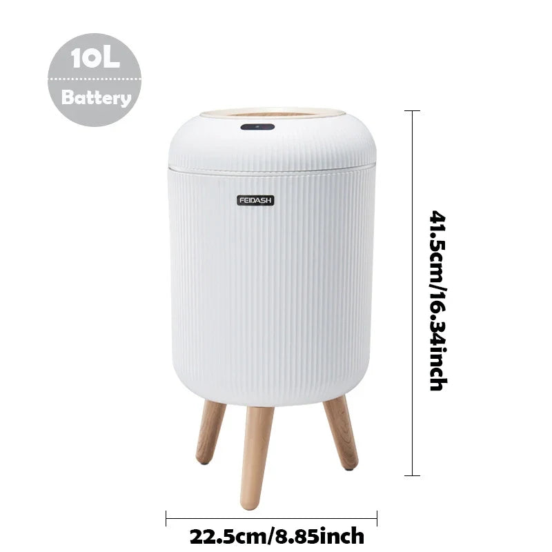 Motion-Sensing Trash Can with Touchless Lid for Kitchen, Bathroom & Office | Thomler
