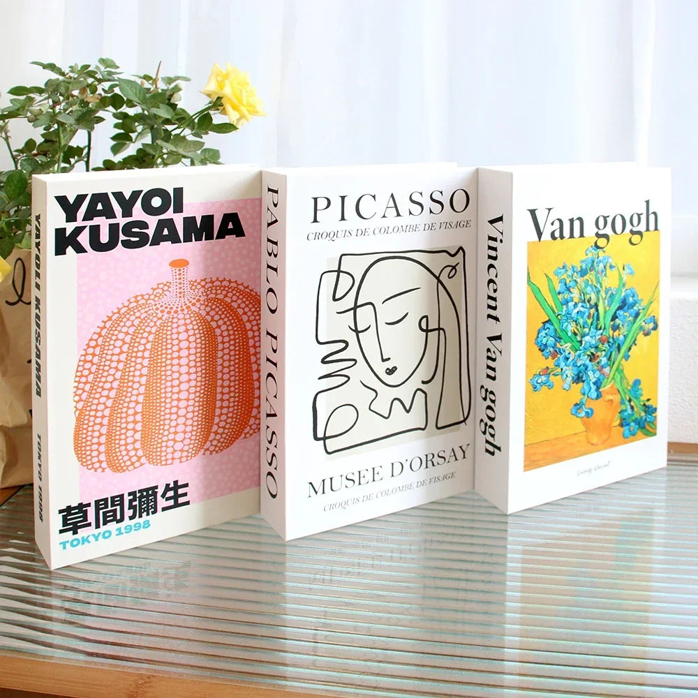 Decorative Faux Books Cardboard Foldable Set Of 3 Living Room Coffee Table Styling Bookshelf Display Interior Decor | Thomler