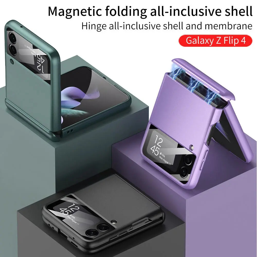 Galaxy Z Flip 4 Heavy-Duty Protective Case – Full-Coverage Shell with Wireless Charging Support & Impact-Resistant Corners for Samsung | Thomler