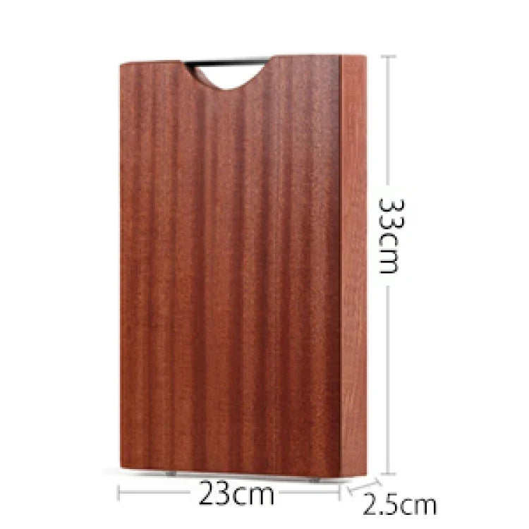 Solid Hardwood Cutting Board – Antimicrobial, Crack-Resistant, Untreated Dark Wood Chopping Block for Kitchen | Thomler