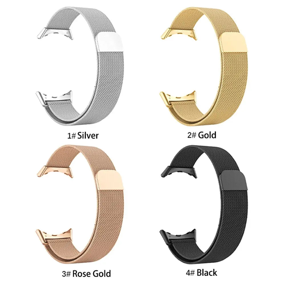 Stainless Steel Magnetic Watch Band for Google Pixel Watch & Watch 2 – Adjustable Metal Mesh Bracelet with Secure Magnetic Clasp | Thomler