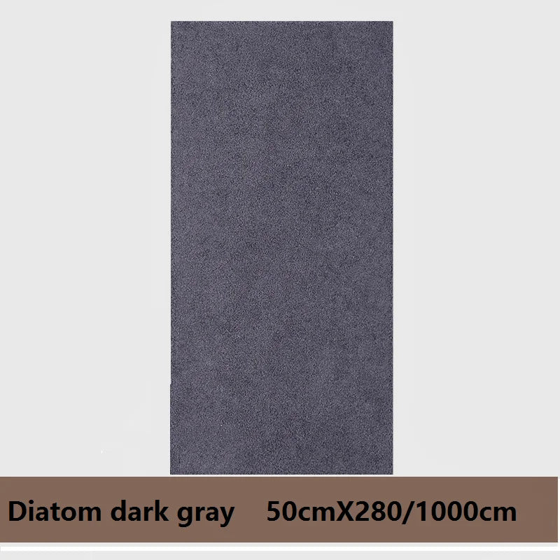 Wallpaper Linen Texture 50.0 cm Peel Stick 3D Wall Panel Living Room Bedroom Moisture Resistant Self Adhesive Covering | Thomler