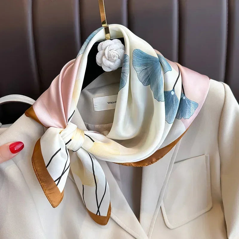 Satin Square Scarf for Women – Multi-Purpose Accessory for Hair, Neck, Bag & Headwrap | Thomler