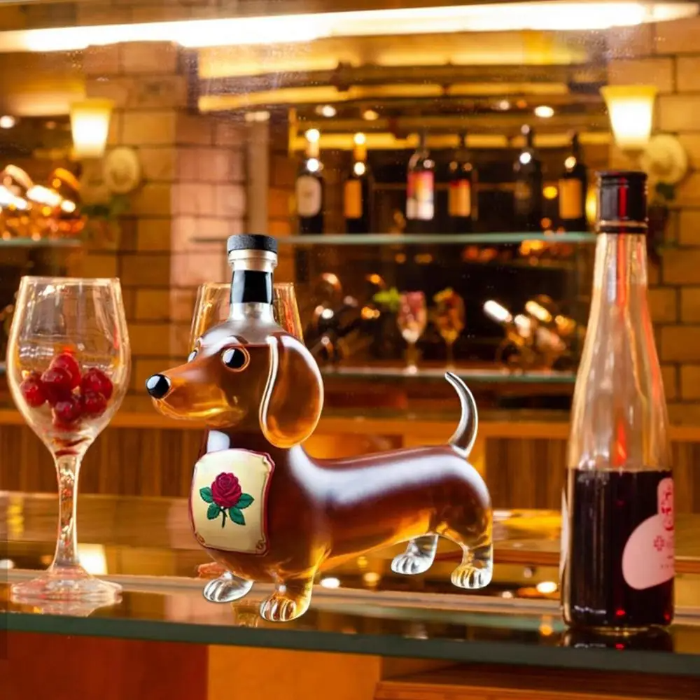 Decorative Glass Animal Bottle – Unique Figurine Decanter for Home Bar & Gifting | Thomler