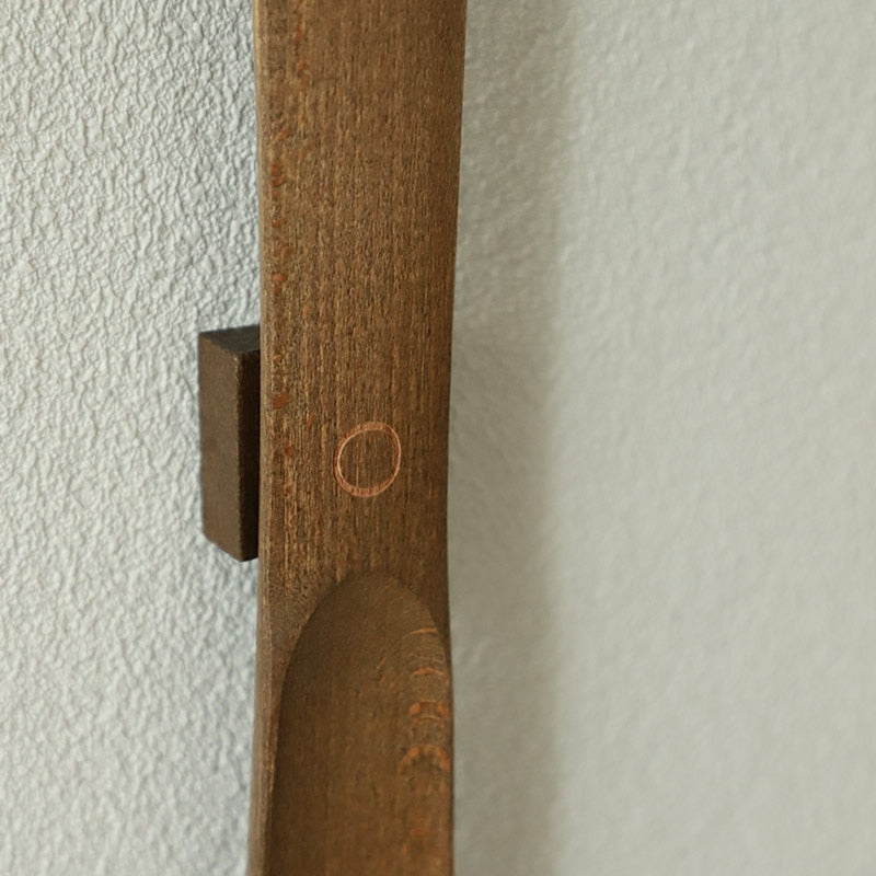 Long-Handle Magnetic Shoehorn with Wall Mount Beech Wood 20-Inch Entryway Shoe Helper for Adults Seniors Easy Storage Hallway Mudroom Closet | Thomler