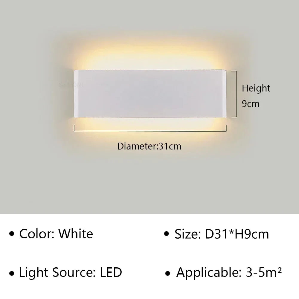 Contemporary LED Wall Light Fixture – Minimalist Design for Bedroom, Hallway & Bathroom | Thomler