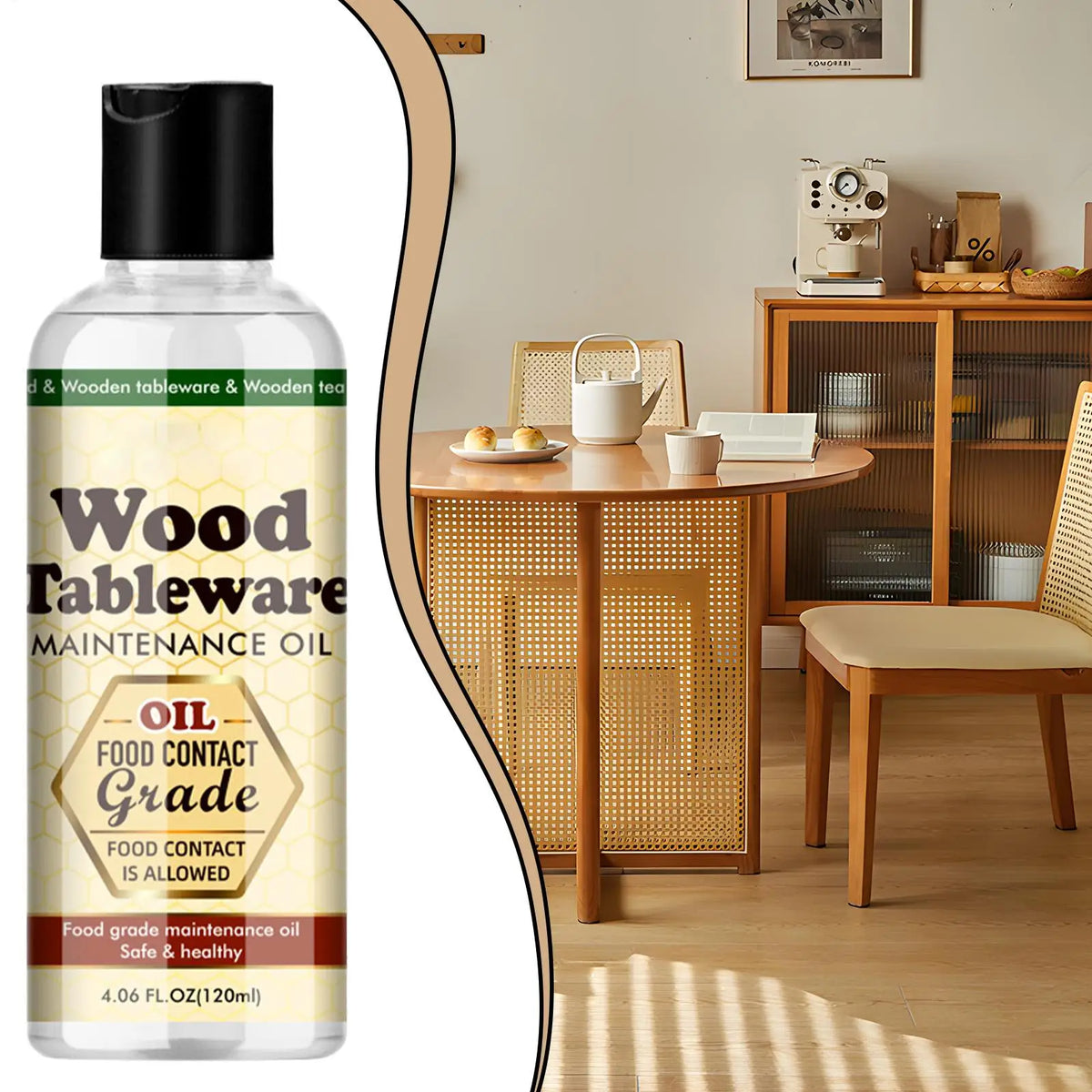 Wood Conditioner Oil for Cutting Boards & Kitchen Utensils – Protects & Restores Natural Grain | Thomler