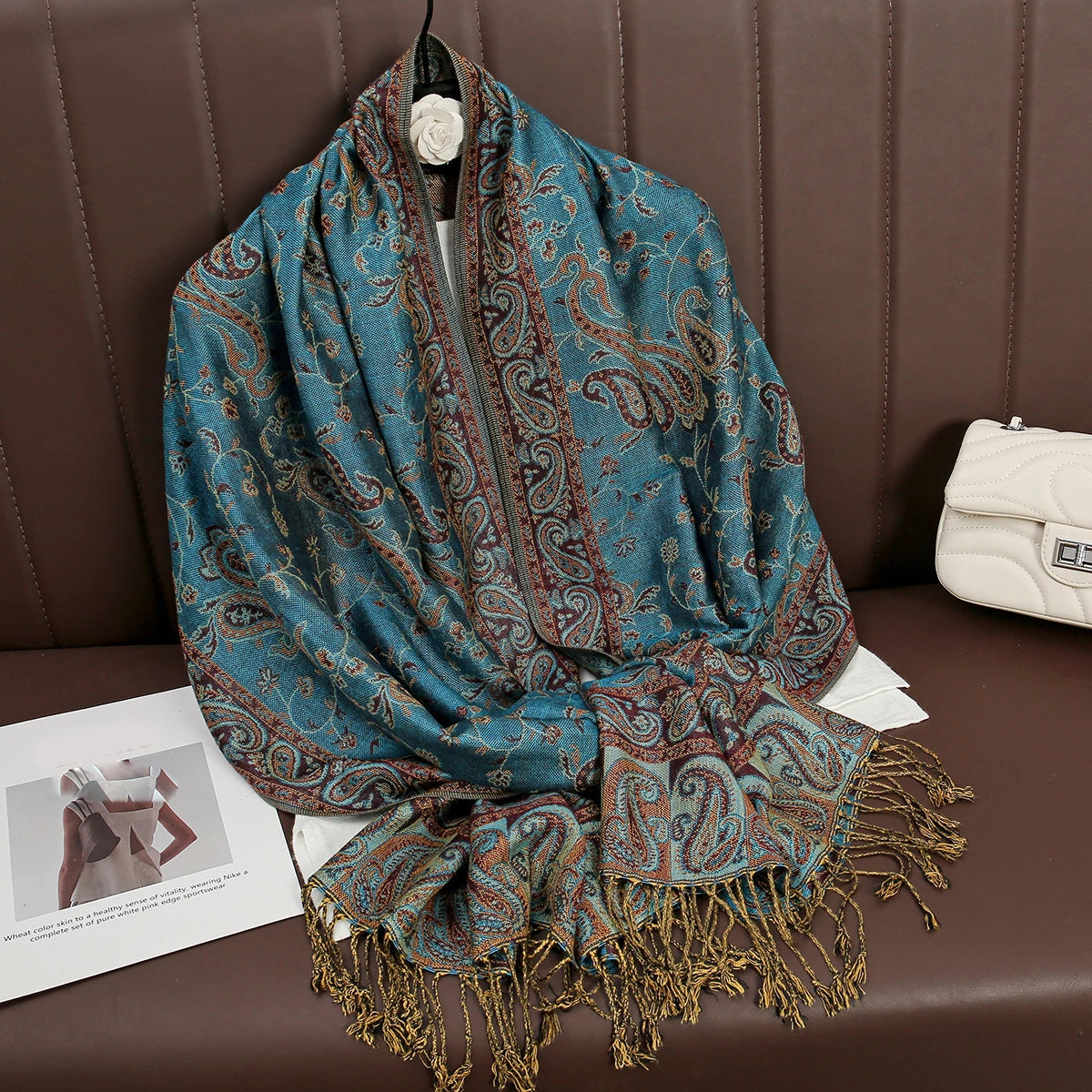Soft Cotton-Blend Winter Wrap Scarf for Women – Lightweight Shawl for Fall & Cold Weather | Thomler