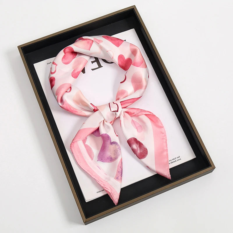 Silky Square Headwrap Scarf Versatile Neck Tie Headband Multi-Wear Hair Accessory for Women Fashion Bandana | Thomler