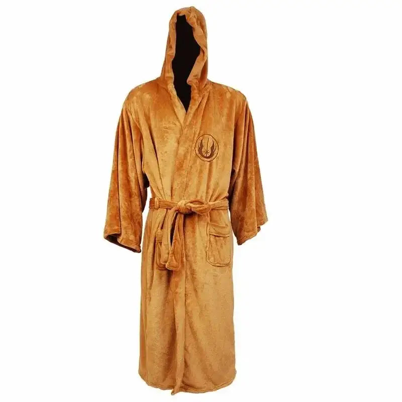 Hooded Fleece Robe for Men – Thick Winter Bathrobe with Hood – Plush Full-Length Loungewear for Cold Nights at Home | Thomler