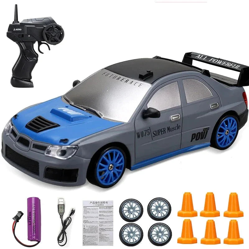 RC Mini Drift Car Remote Control Racing Toy with LED Lights & Rechargeable Battery for Kids & Adults | Thomler