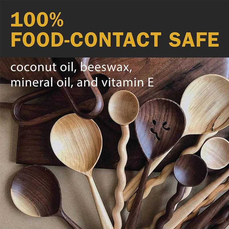 Wood Conditioner for Butcher Blocks & Chopping Surfaces – Food-Safe Mineral Treatment Prevents Splits, Rejuvenates Bamboo, Walnut & Maple | Thomler