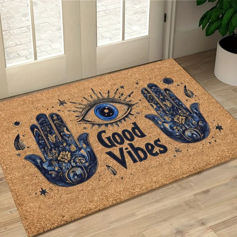 Non-Slip Polyester Entrance Mat for Front Door, Porch, Entryway & Patio – Dirt-Trapping Indoor Outdoor Runner Rug | Thomler