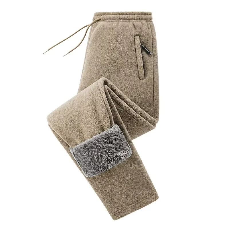 Men's Thermal Fleece Pants – Sherpa-Lined Winter Joggers for Cold Weather, Soft Insulated Sweatpants for Outdoor & Everyday Wear | Thomler