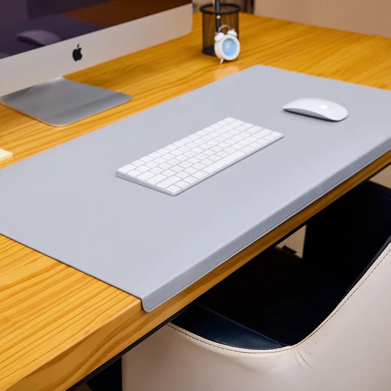 Ergonomic Desk Pad with Cushioned Wrist Rest and Elbow Support for Office, Gaming, and Home Workspace - Premium Vegan Leather Surface | Thomler