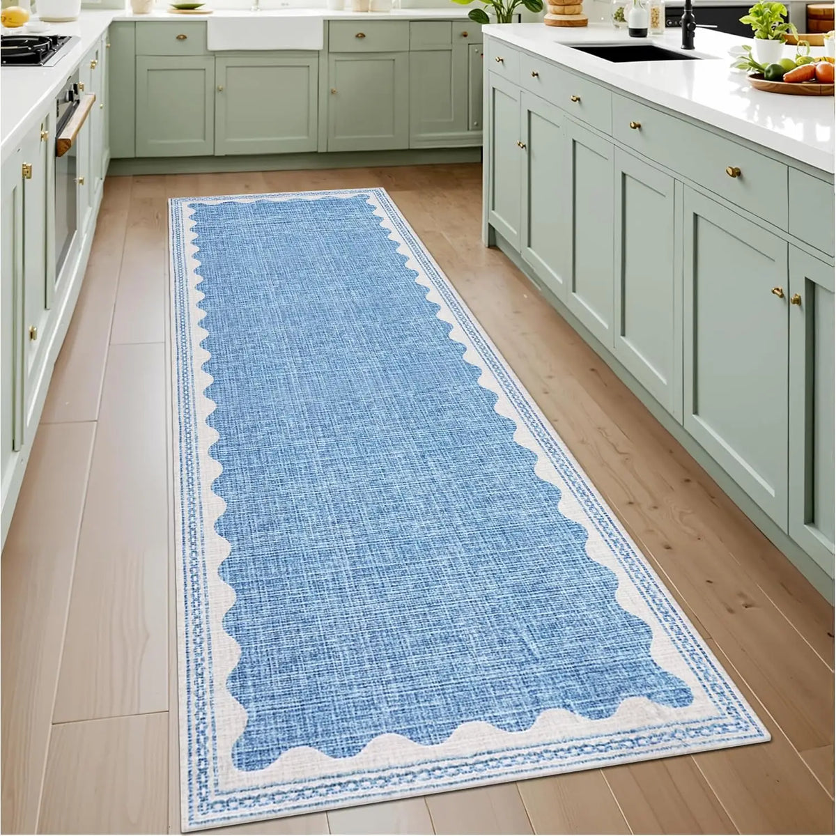 Machine-Washable Hallway Runner with Slip-Resistant Rubber Backing for Entryways and Living Spaces 24×91 in | Thomler