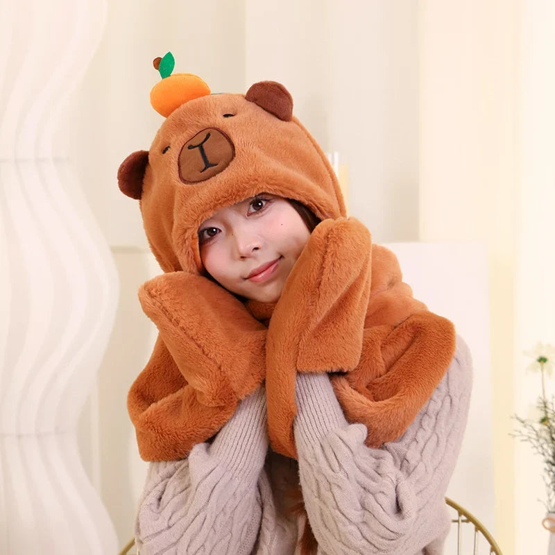 Adorable Plush Animal Winter Mittens for Kids & Adults – Soft Fleece Character Gloves with Cozy Warmth for Cold Weather | Thomler