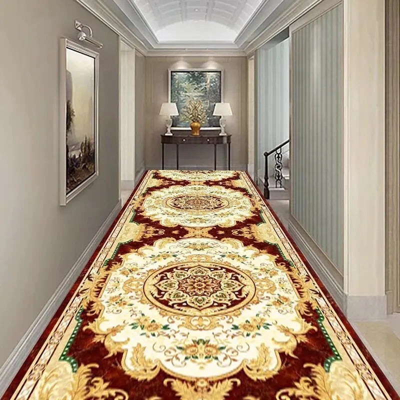 Persian-Inspired Hallway Runner Rug with Non-Slip Backing – Machine Washable Corridor Mat for Entryways and Stairs | Thomler