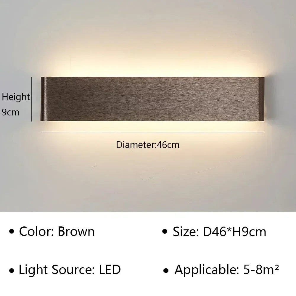 Contemporary LED Wall Light Fixture – Minimalist Design for Bedroom, Hallway & Bathroom | Thomler