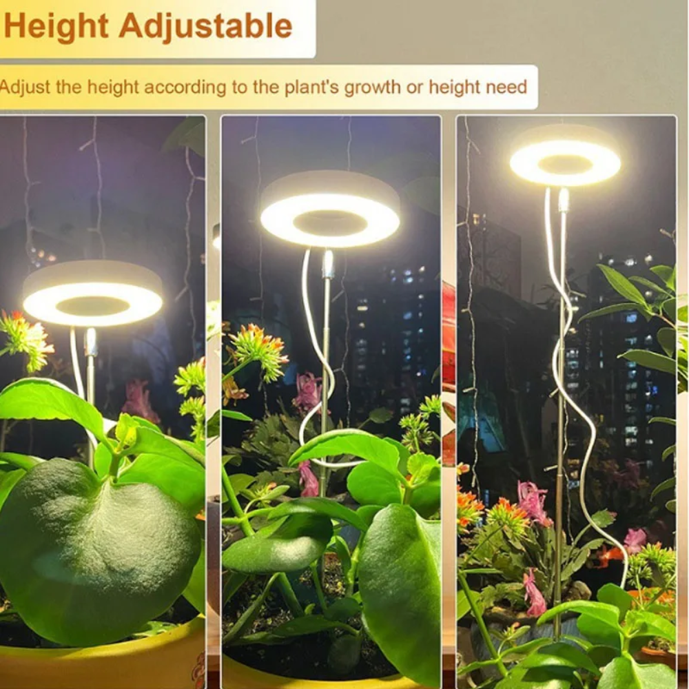 Adjustable Full-Spectrum Indoor Plant Grow Light with USB Power Stand | Thomler