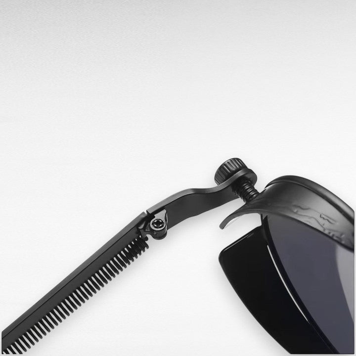 Steampunk Sonnenbrille Rund — UV400 Polarisiert, Retro Metallrahmen